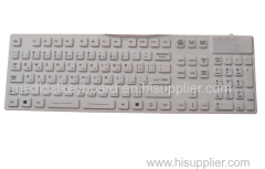 IP68 antibacterial medical keyboard with six feet with full keyboard size