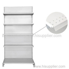 Shop commercial shelving with holes on shelves