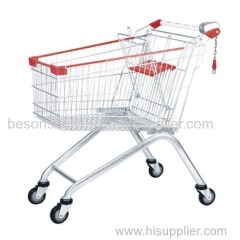 European Style Supermarket Shopping Trolley 100L