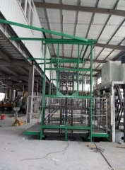 Fixed rail-type car lift platform applied in construction site