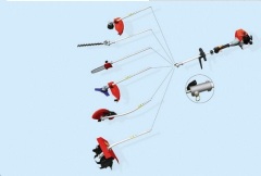 Multi Tool gasoline tiller with cultivator rotary weed removing brush cutter trimmer 4in1 Multifunction Garden Tool