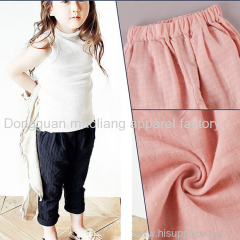 full cotton pink color trousers for kids girls