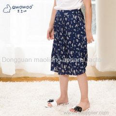 pleated chiffon parent-child skirt