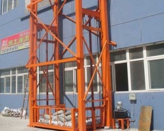 Four column guide-rail type car lift platform