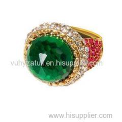 Gold Plated Cz Ring