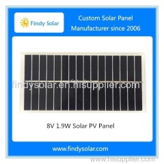 Custom solar panel 8V 1.9W polycrystalline