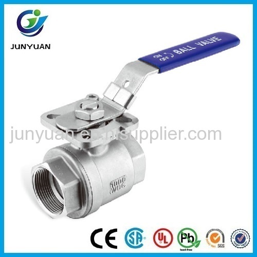 STAINLESS STEEL BALL VALVE WITH PAD