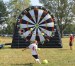 giant inflatable soccer foot dart board