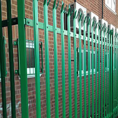 Powder Coated Palisade Security Fencing in Any RAL Color