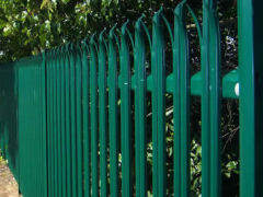 Powder Coated Palisade Security Fencing in Any RAL Color