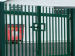 Steel Palisade Gate with Diverse Styles: galvanized/PVC