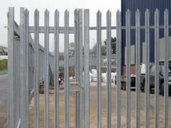 Steel Palisade Gate with Diverse Styles: galvanized/PVC