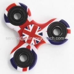 Wholesale Camouflage Fidget Printing Led Light Up Glowing Hand Spinners EDC Finger Desk Focus Toys Gyro Gift