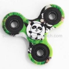 Wholesale Camouflage Fidget Printing Led Light Up Glowing Hand Spinners EDC Finger Desk Focus Toys Gyro Gift