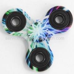 Wholesale Camouflage Fidget Printing Led Light Up Glowing Hand Spinners EDC Finger Desk Focus Toys Gyro Gift