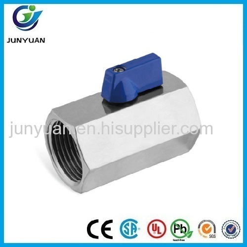 F/F MINI STAINLESS STEEL MINI BALL VALVE WITH HANDLE