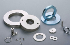 Nickel coated Neodymium industrial magnet big ring