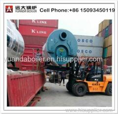 1000kg 1 ton Fire tube gas fired steam boiler