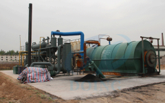 Waste plastic recycling pyrolysis plant