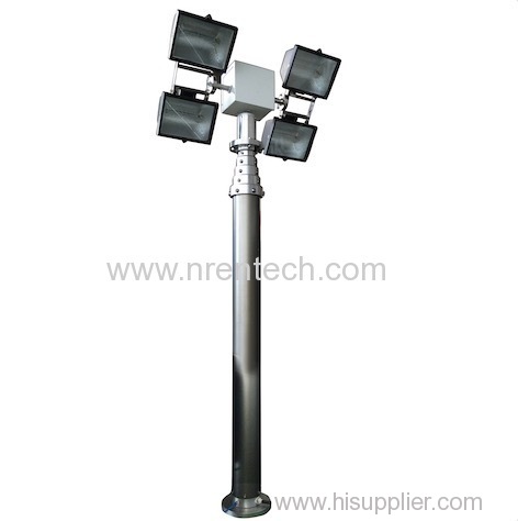 Vertical Mount Pneumatic Telescopic Mast Light Tower