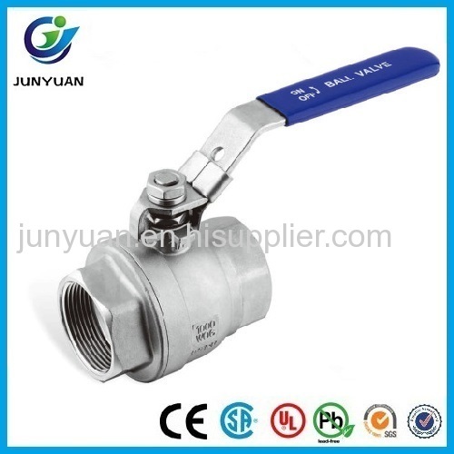 2PC LIGHT DUTY STAINLESS STEEL BALL VALVE FOR WATER TREATMENT