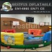 Interactive inflatable bungee run racing game