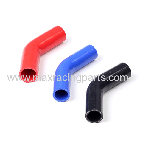 Silicone Polyester Reinforced Hose - 45 Degree Elbows 4"(102mm) leg length