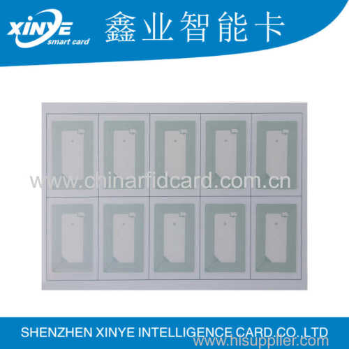 Smart Contactless RFID Card Fudan F08 Chip Inlay