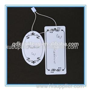 Custom Logo Printed Cardboard Hang Tag For Garment Promotional