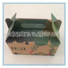 Eco-friendly Paper Take Away Food Boxes For Cake Packaging With Handle