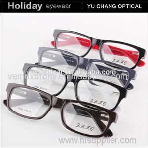 New Design Black Frame Colorful Temple Acetate Optical Glasses Frame China Glasses