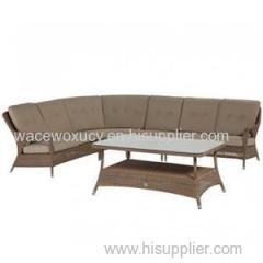 Well Furnir - Outdoor Rattan Furniture Manufacture Supply Modular Corner Sofa Set