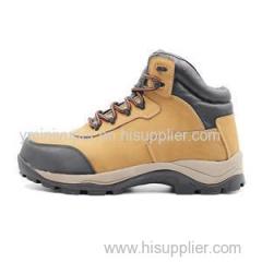 Yellow And Black Nubuck Leather Upper Eva + Rubber Outsole Composite Toe Cap ISO 20345 Safety Shoes