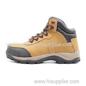 Yellow And Black Nubuck Leather Upper Eva + Rubber Outsole Composite Toe Cap ISO 20345 Safety Shoes