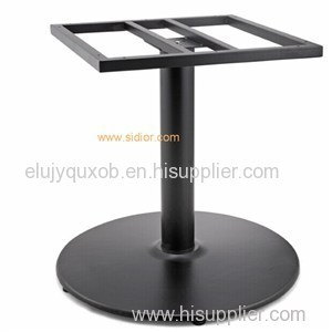 Furniture Parts Black Powder Coating Cast Iron Metal Round Table Frame