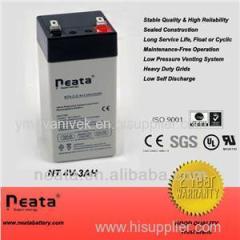 Rechargeable Sealed Maintenance Free 4V3ah 5ah Battery For LED Torch LED Hunting Digital Scale