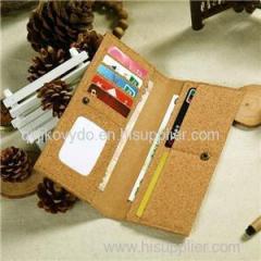 Exquisite Simply Equipped Native Cork Wallet Thin Section for Men