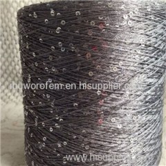 100% Acrylic Sequin Knitting Yarn Fancy Yarn Sequins Yarn