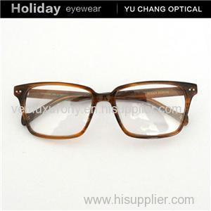 Square Shape Big Spectacle Acetate Eyeglasses For Men