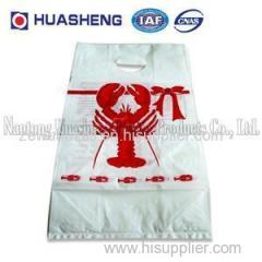 Custom Printed Bottom Seal Die Cut Plastic Shopping Bag