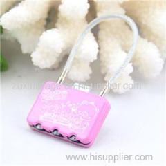 CH-29B Practical Wire Lock Metal Digital Combination Cable Padlock For Bag