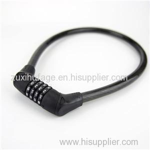 CH-405 4 Digits Large Combination Cable Lock For Bicycle