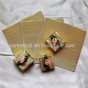 Corrugated Pre Cut Sheet Aluminum Foil For Homemade Chocolate Packaging