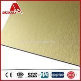 Gold Color Hairline Pattern Aluminum Plastic Sandwich Panel/acm