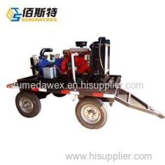 Trailer / Portable Diesel Water Pump For Sludge Or Irrigation Farm