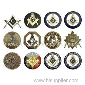 Free And Accepted Mason Masonic 3'' Cut Out Car Emblem