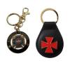 Knights Templar Red Cross Leather Key Holder