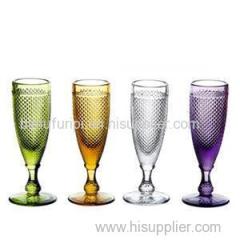 Colorful Clear Machine Made Hand Made Wine Glass Cups