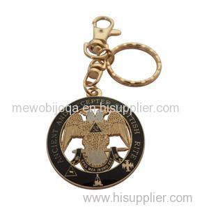 Ancient And Accepted Scottish Rite 32 Degree Double Head Eagle Key Ring