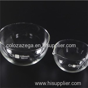 Evaporating Dish Flat Bottom With Spout Boro 3.3 Glass